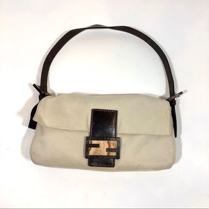 Authentic Fendi Baguette Bag Sandstone Buckle